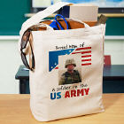 American Pride Personalized Photo Tote Bag